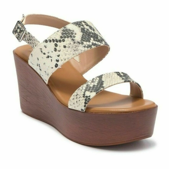 Steve madden new "kenya" snake print platform NWT